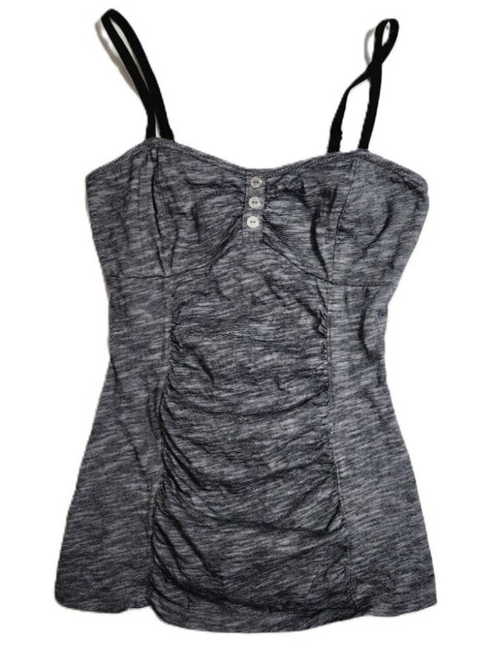 Tops - Womens Gray Sweetheart Tank Top